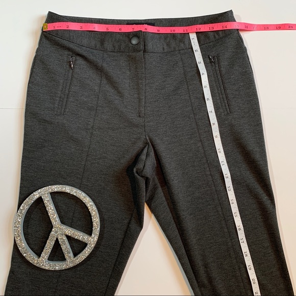 Threads Saks Fifth Avenue Grey Stretch Pants Sz M - Picture 6 of 7